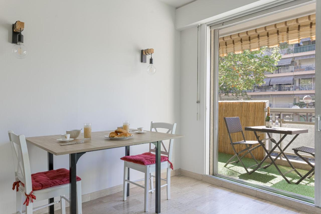 Cosy Studio - Centre Cannes - Terrasse - Clim - Wifi Екстериор снимка